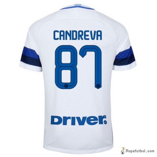 Camiseta Inter de Milán Replica Segunda Ropa Candreva 2016/17 Blanco